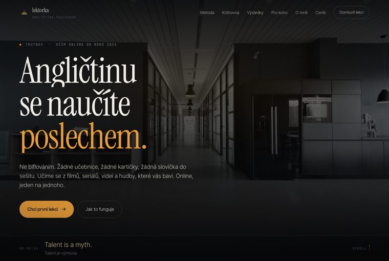 Výuka jazyka online, varianta A