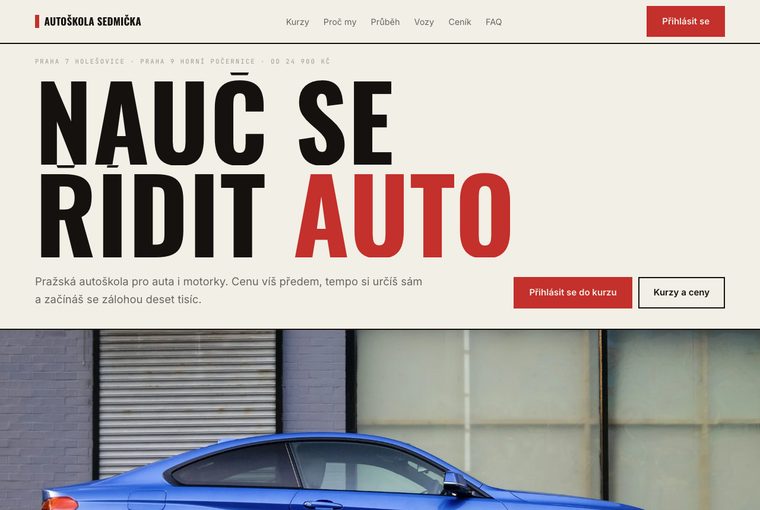 Autoškola ve městě, varianta B