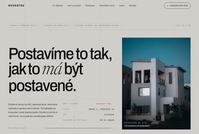 Stavby a demolice, varianta A