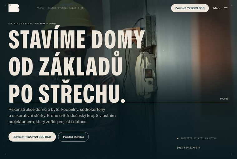 Stavba rodinných domů