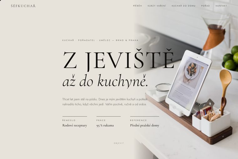 Šéfkuchař a catering, varianta A