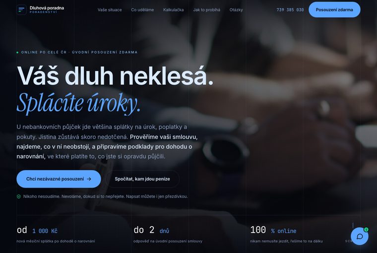 Oddlužení a poradenství A