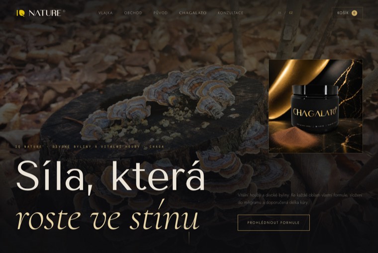 E-shop s bylinami a houbami