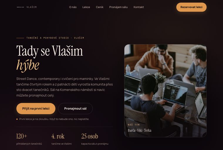 Taneční studio, varianta A