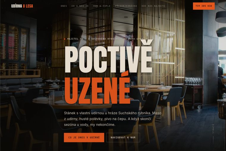 Udírna a občerstvení, varianta A