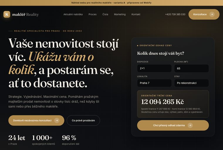 Realitní makléř, varianta A