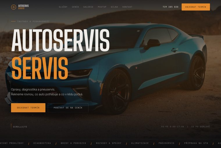 Autoservis a pneuservis