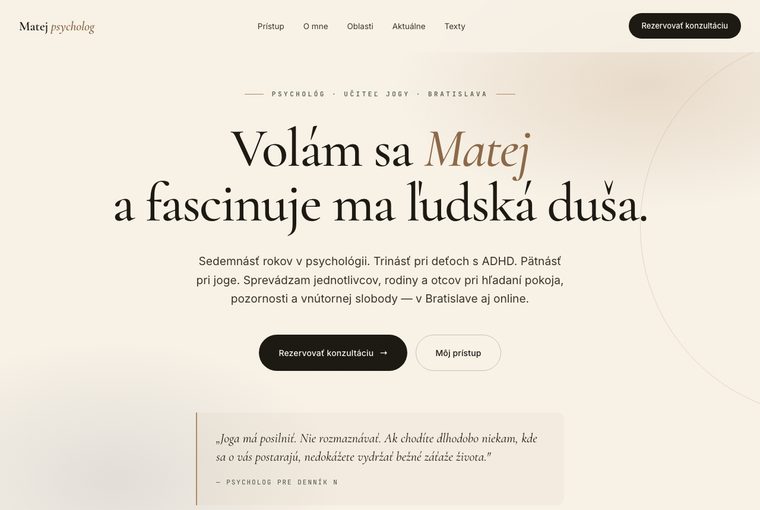 Psycholog a lektor jógy
