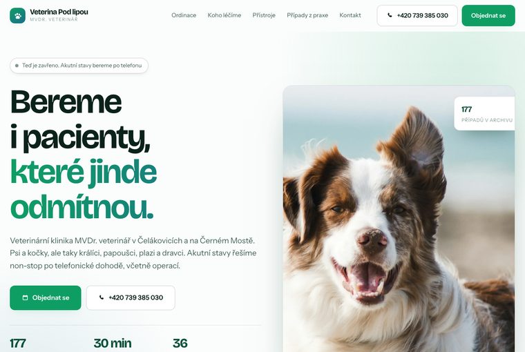 Veterinární klinika, varianta A