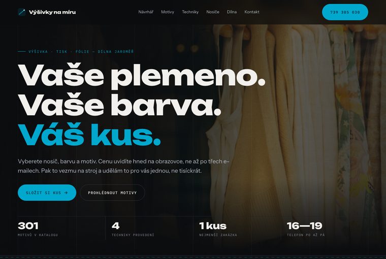 Výšivky na míru, varianta A
