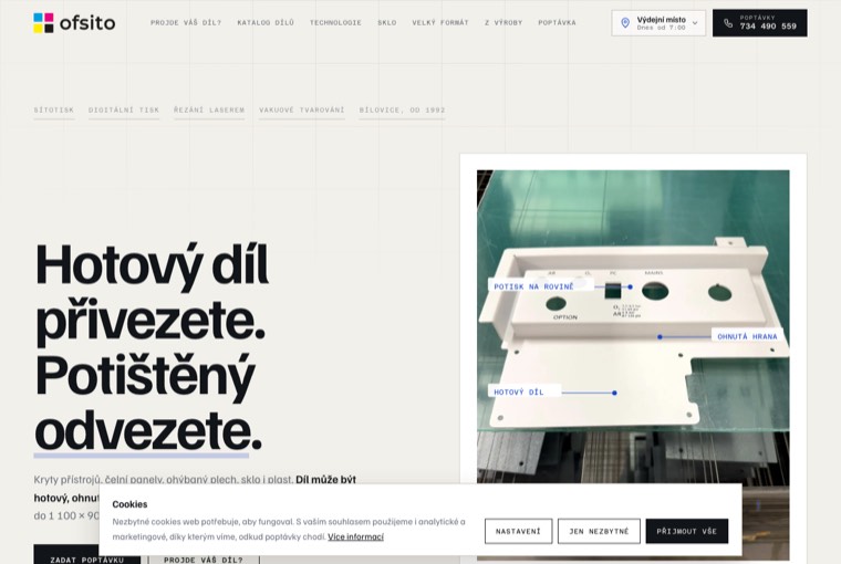 Průmyslový potisk a tiskárna