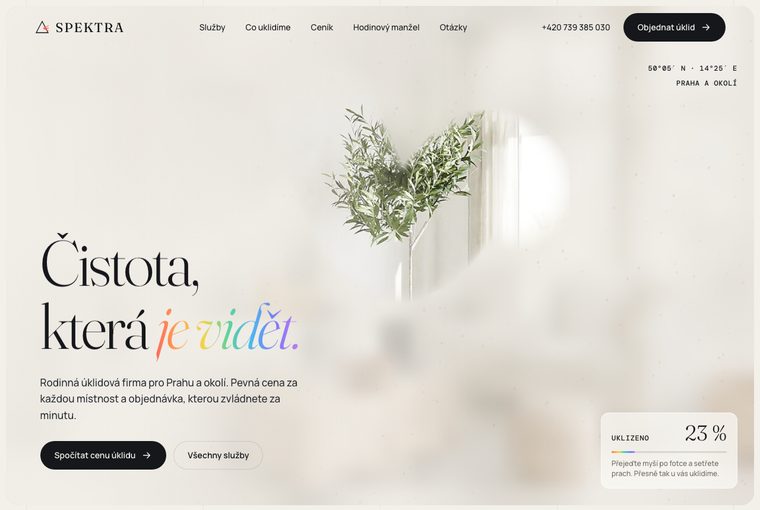 Úklidová firma, světlá varianta