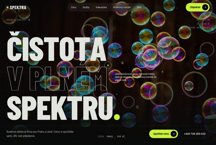 Úklidová firma, tmavá varianta
